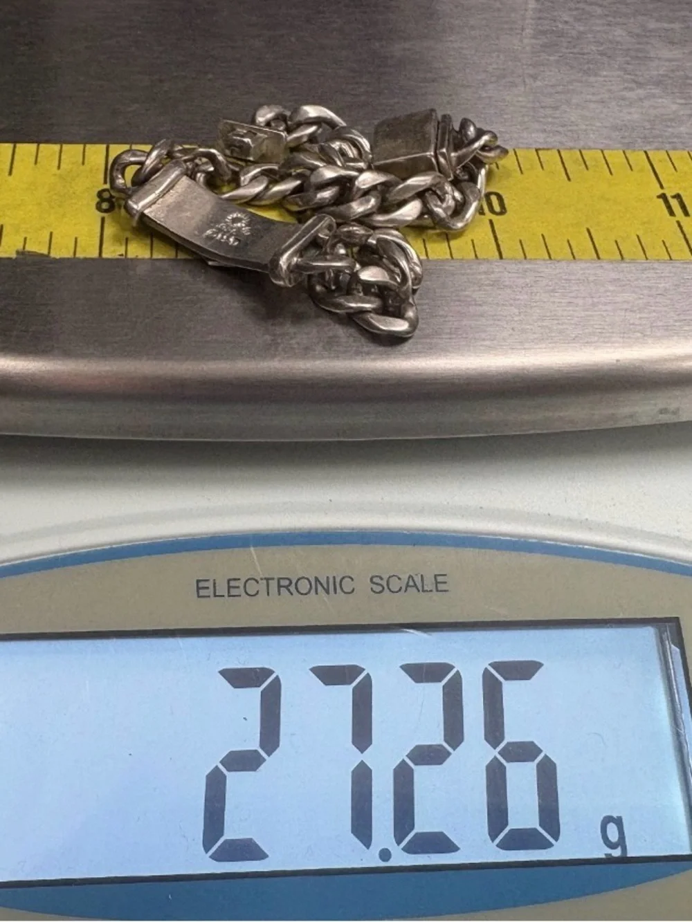 Vintage Sterling Silver Harley-Davidson Curb Link Bracelet 27G RARE